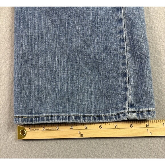 Levis 518 Superlow Jeans Women 34x30 Blue Bootcut Fading Sz Tag 13 S - Picture 7 of 13